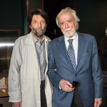 Giuseppe di Giacomo con Massimo Cacciari Giuseppe di Giacomo con Massimo Cacciari