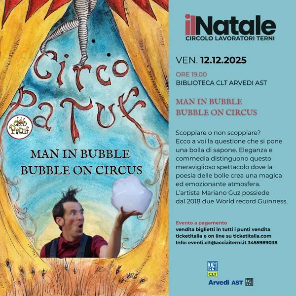 Man in Bubble - Bubble on Circus Man in Bubble - Bubble on Circus