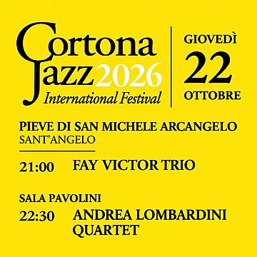 Abbonamento Cortona Jazz 22 Ottobre 2026