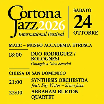 Abbonamento Cortona Jazz 24 Ottobre 2026