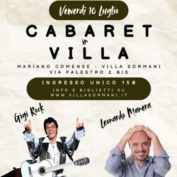 Cabaret in Villa con Manera e Gigi Rock