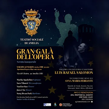 Gran Galà dell'Opera - Serata inaugurale per il Teatro Sociale di Amelia