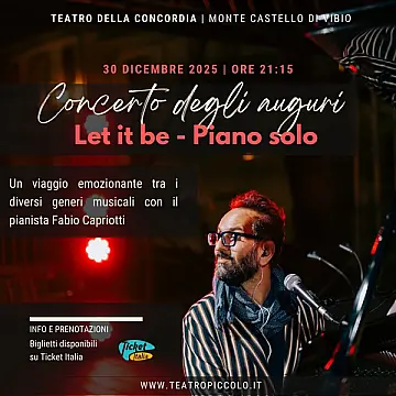 Concerto degli Auguri - Let it be, Piano solo