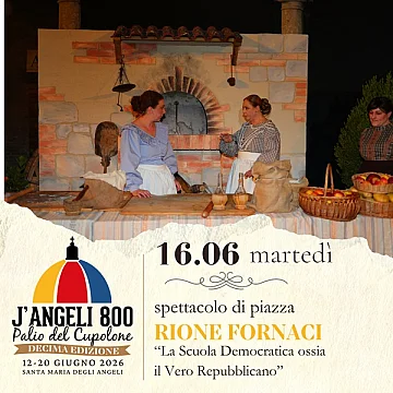 SPETTACOLO DI PIAZZA RIONE FORNACI “La Scuola Democratica ossia il Vero Repubblicano”