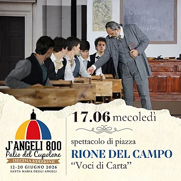 SPETTACOLO DI PIAZZA RIONE DEL CAMPO “Voci di Carta”