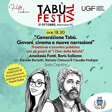 Anastasia Fonti e Boris Sollazzo - Generazione Tabù - Giovani, cinema e nuove narrazioni.